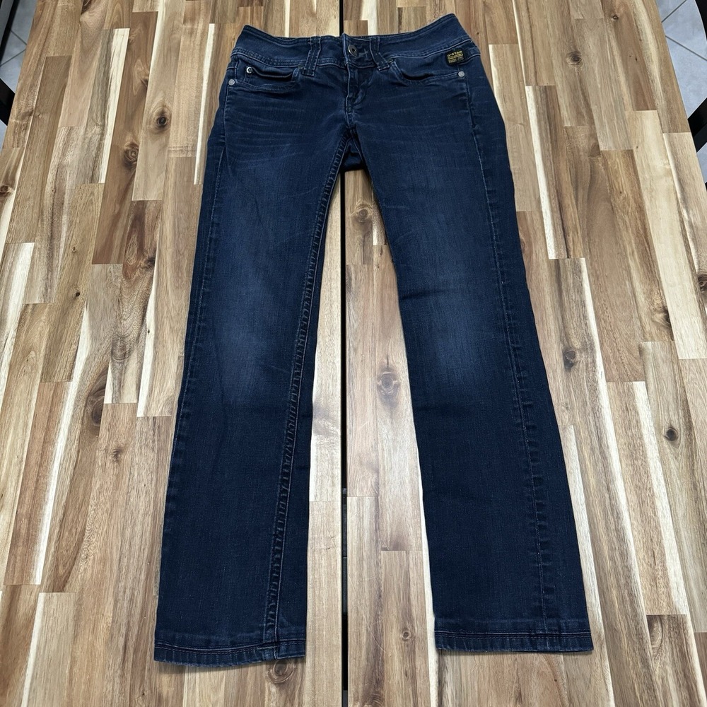 G Star Raw‎ Jeans Womens 26x32 Blue GS01 Ford Straight Denim Streetwear Stretch